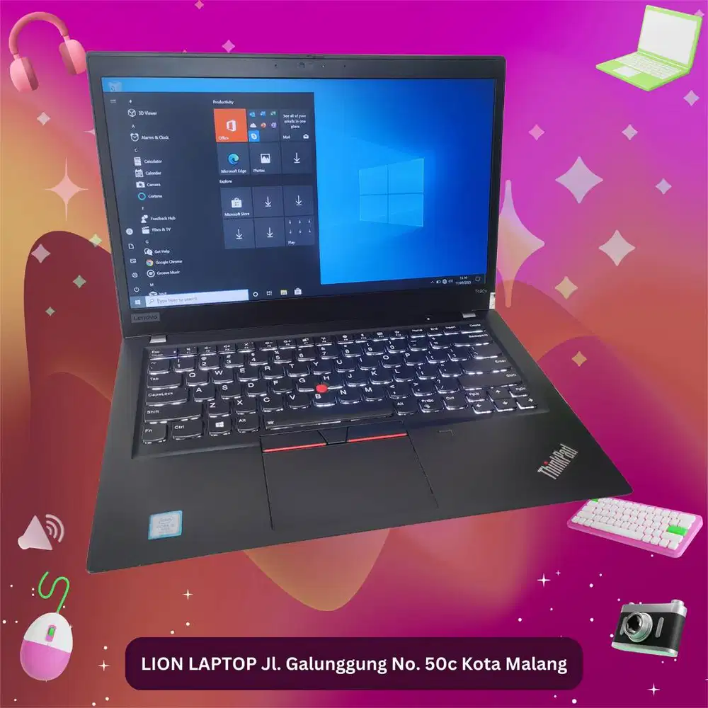 RAM 16GB SSD 512GB Core i5 Slim Lenovo Thinkpad T490s [17|11]