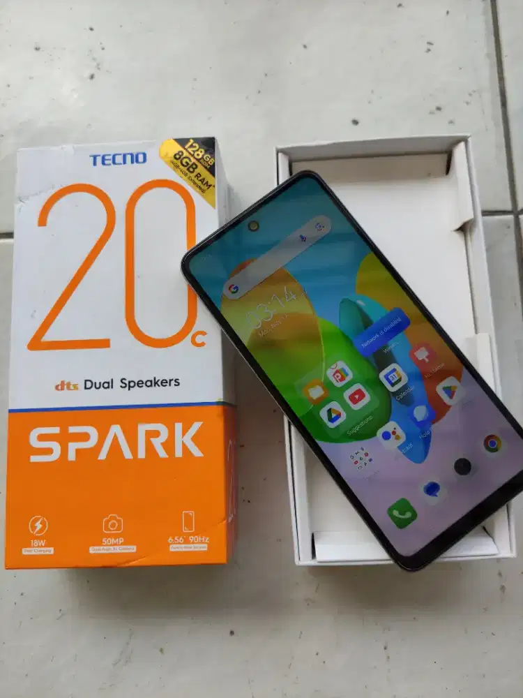 Hp Techno Spark 20c Ram 8/128