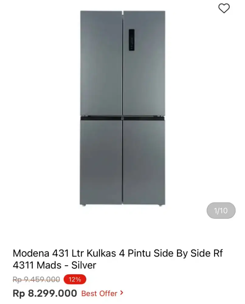 MODENA KULKAS SBS 4 PINTU RS 4311MADS 431 LTR
