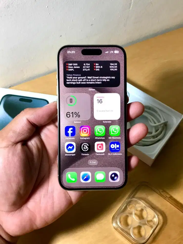 iPhone 15 Pro 128GB Natural Titanium inter All Operator Like New