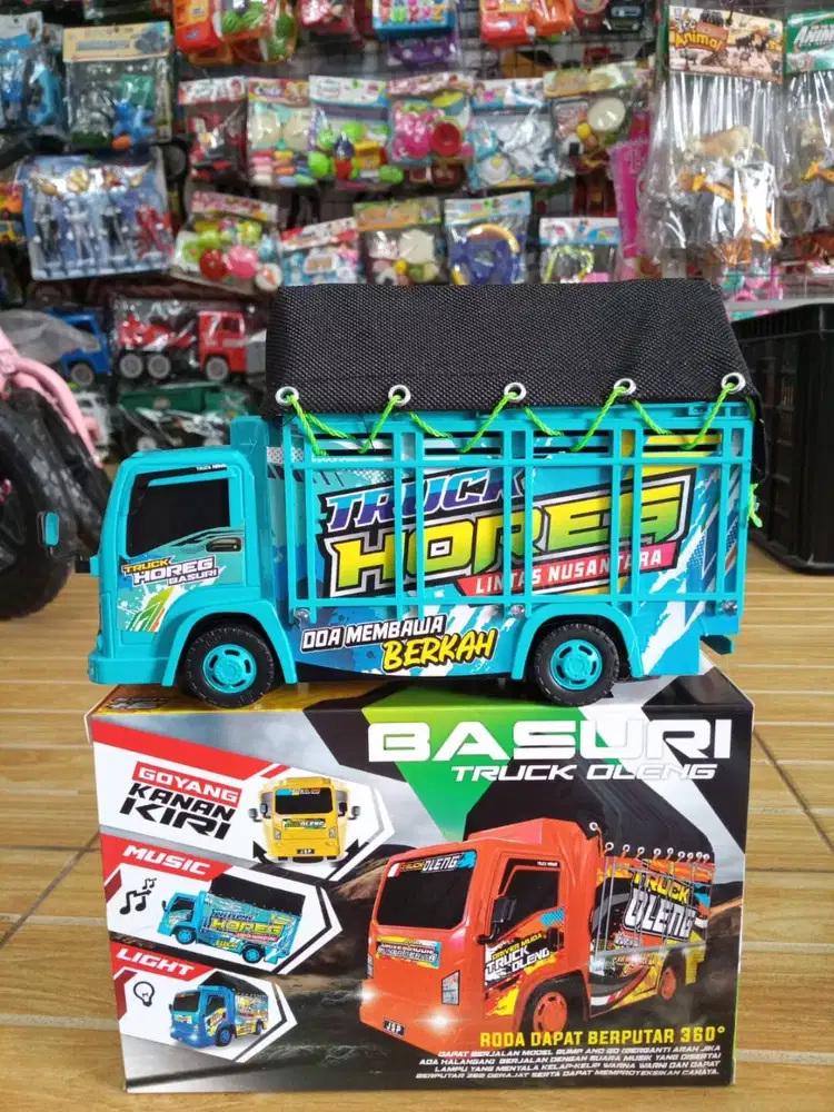 mainan anak truk oleng baterai