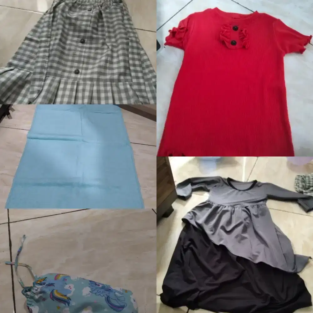 Baju anak,rok,gamis dan handuk