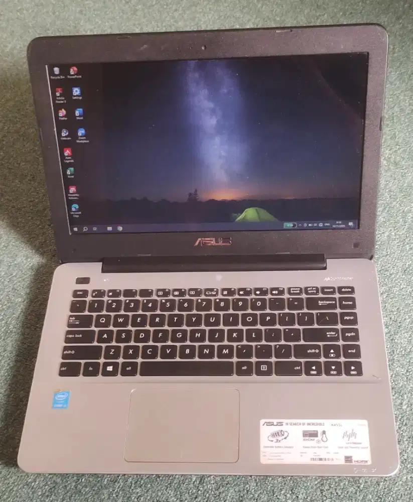 laptop Asus Intel Core i3-4005U Ram 4GB Hardis 500gb mulus 1.4jt
