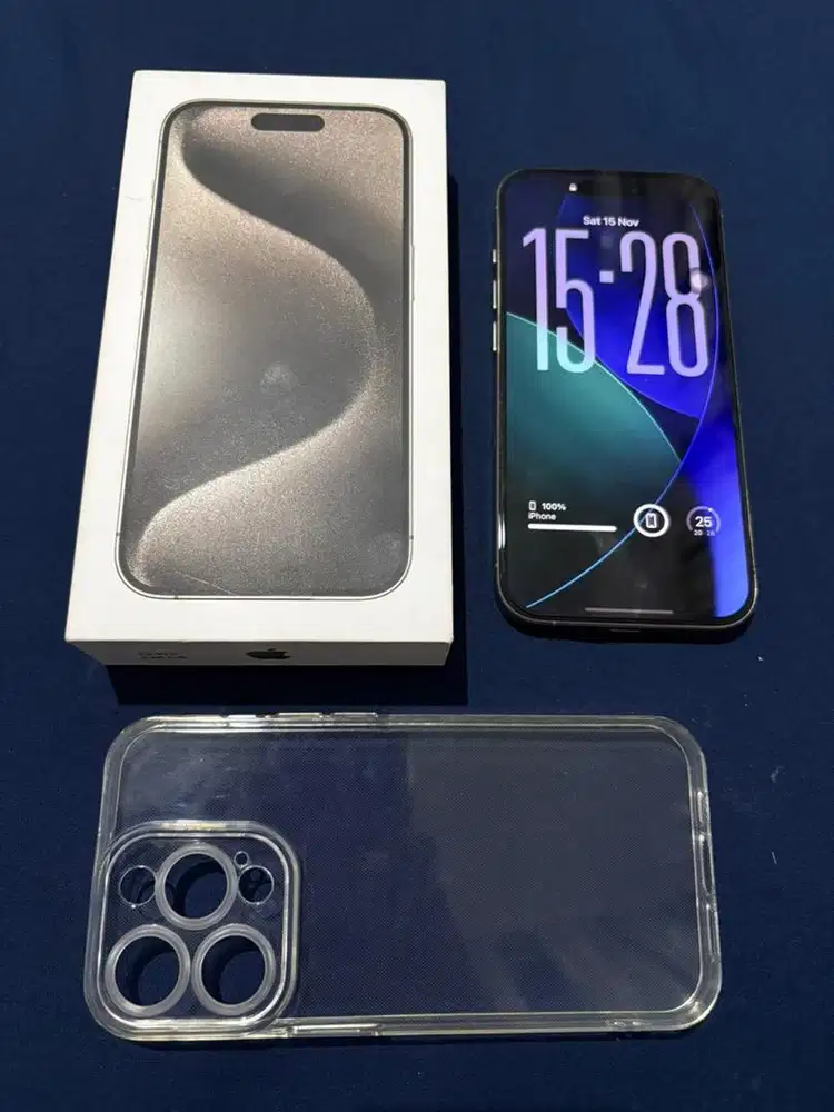 Iphone 15 pro 128gb natural titanium all operator 5G fullset DIGIMAP