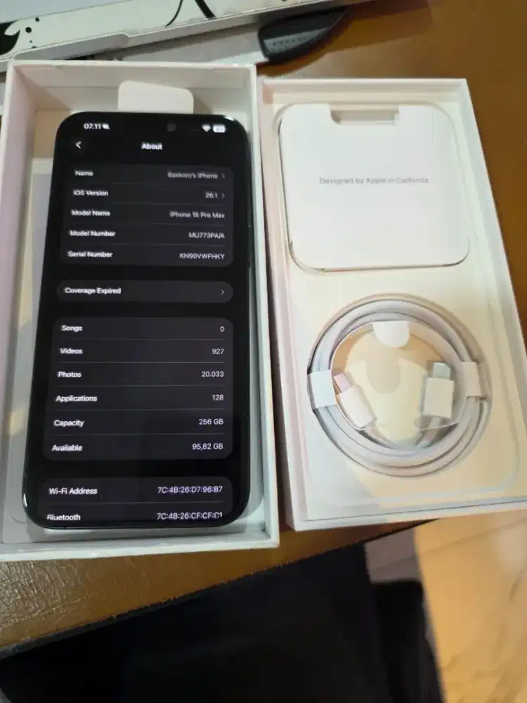 Iphone 15 promax 256GB ex ibox HB 99%