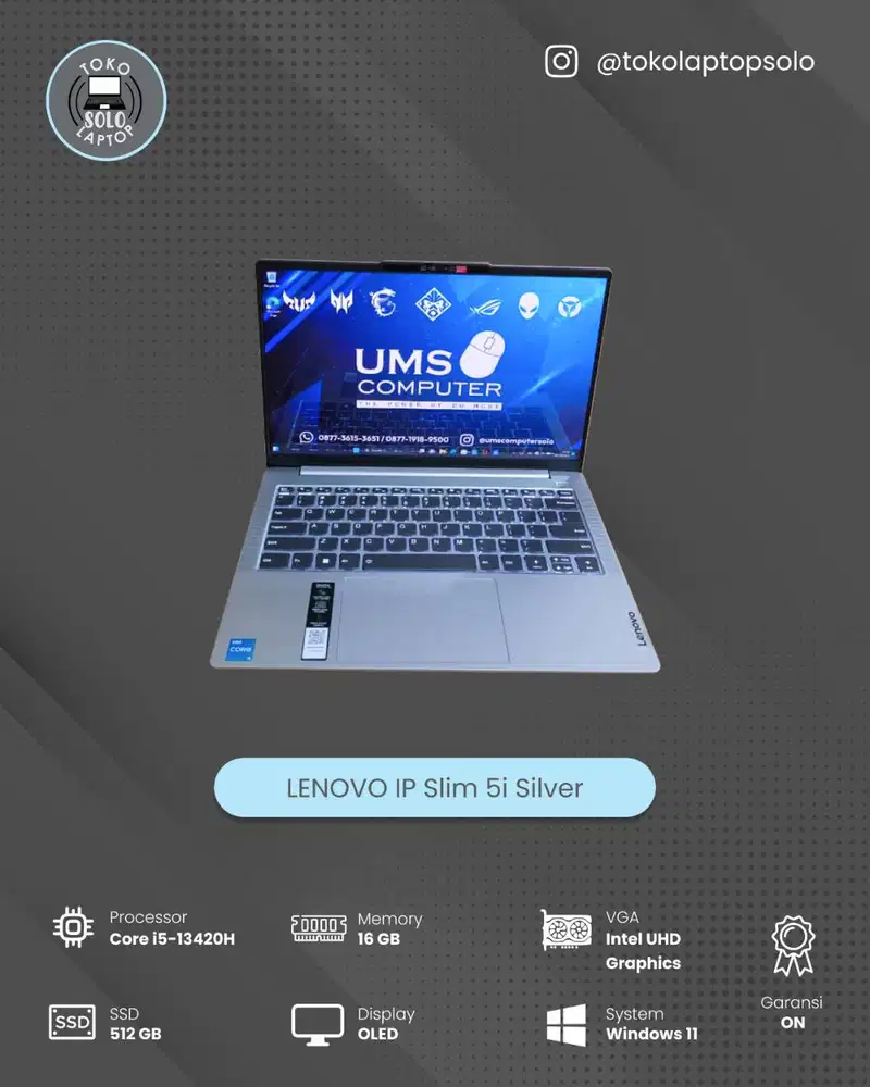 LENOVO IDEAPAD SLIM 5 i5-13420H 16/512GB OLED FULLSET