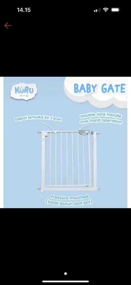 Pagar bayi plus extension 20cm