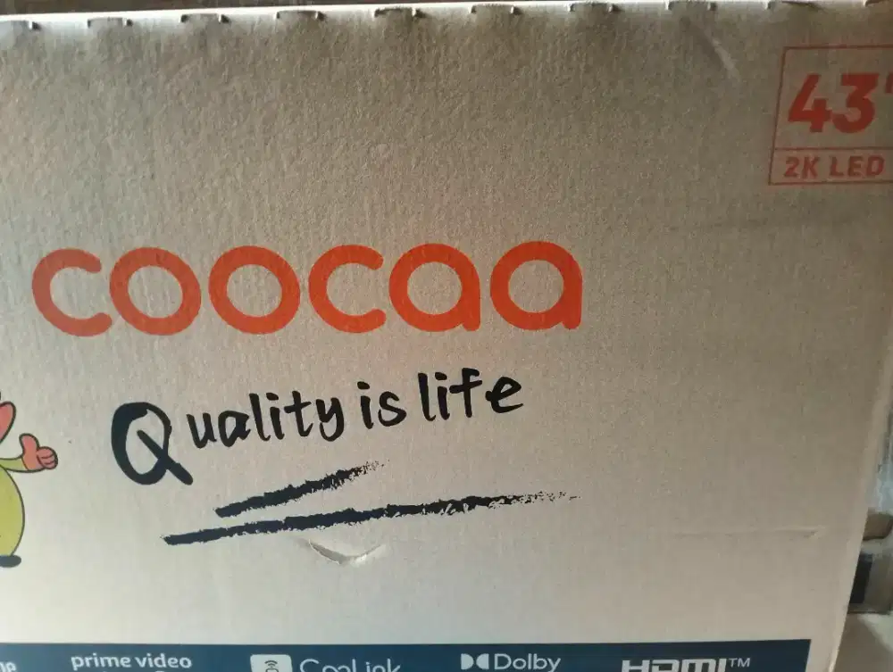 Coocaa 43S3U PLUS smart tv 2K 43in Baru