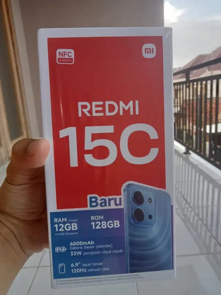 Baru 1 hari! LikeNew! Murah! Redmi 15C 6+(12) /128