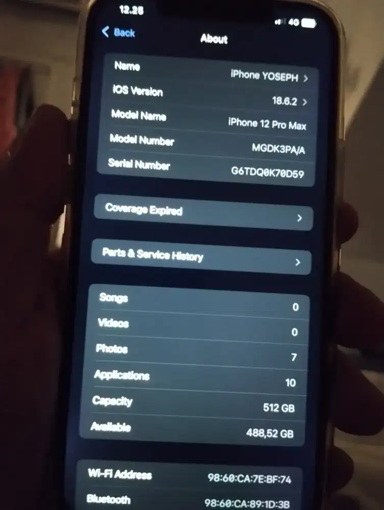 Iphone 12 Pro Max 512gb Gold Second