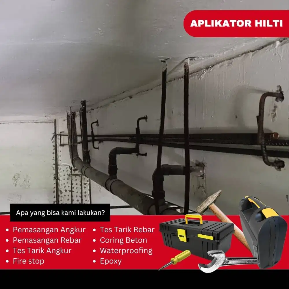 Jasa Aplikator Chemical Anchor untuk Rebar dan Struktur Beton