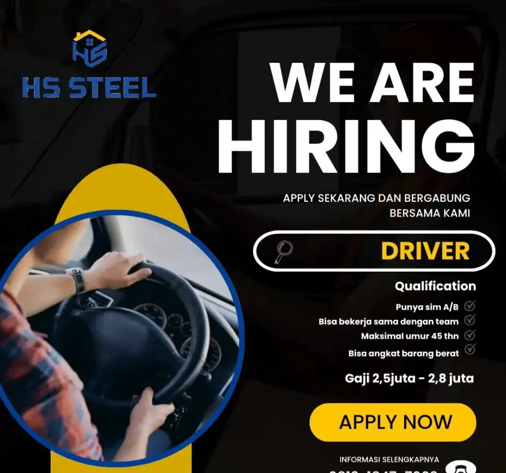 LOWONGAN SUPIR TOKO BAHAN BANGUNAN