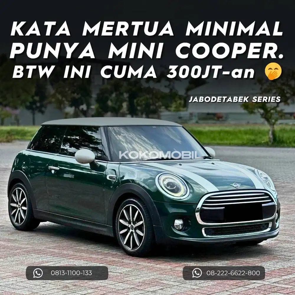 MINI COOPER 1.5 TURBO FACELIFT UNION JACK DCT 2018