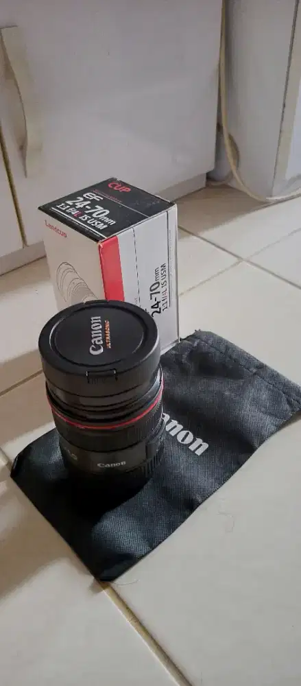 Mug Gelas Cup Lensa Canon dan Nikon Baru