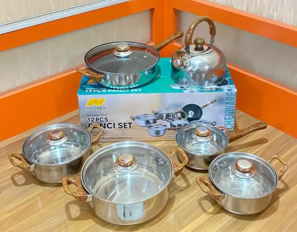 Panci Set 12 Pcs ( NAGAKO )