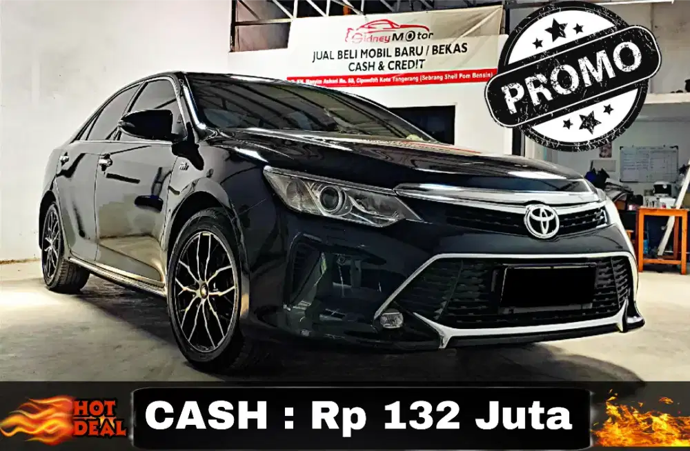 [CASH : Rp 132 JT] TERMURAH Camry V 2.5 Th 2013 Upgrade 2016 AT Hitam!