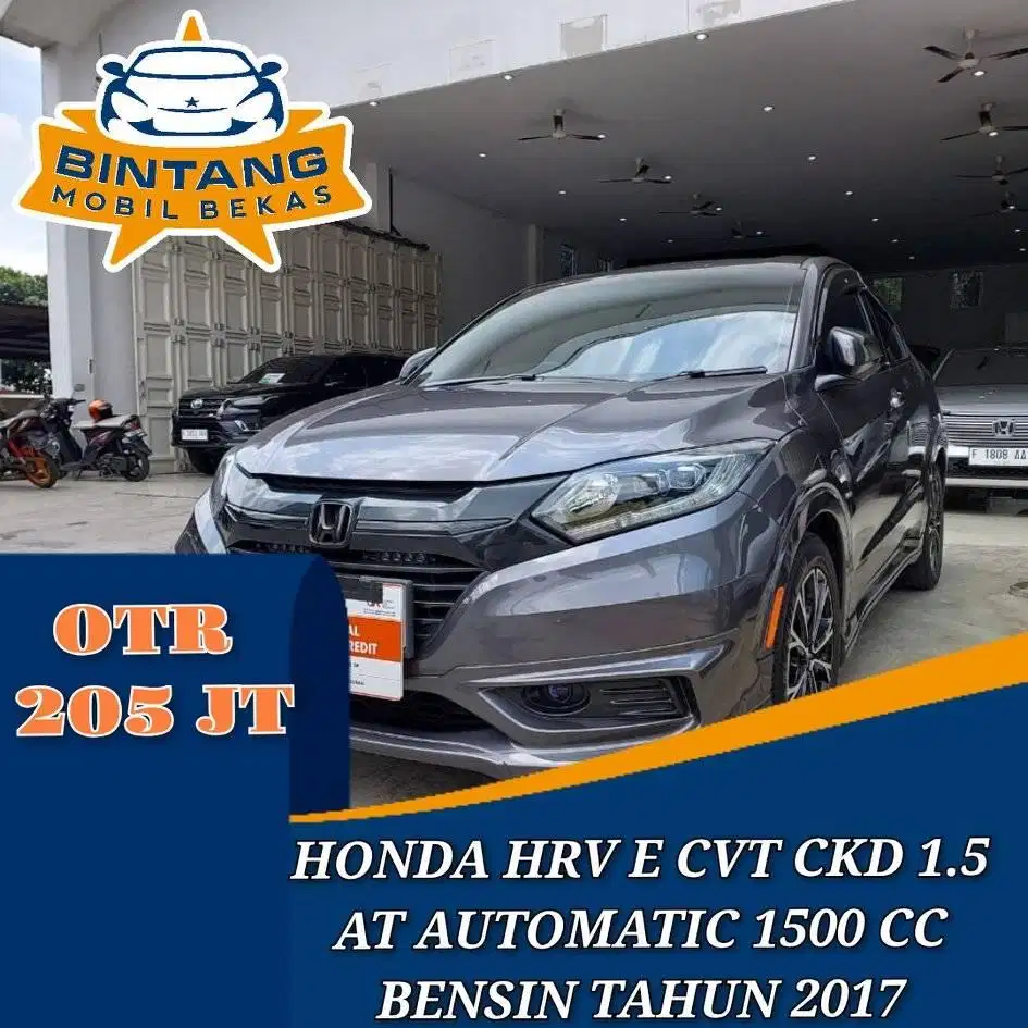 HONDA HRV E 1.5 AT CVT CKD AUTOMATIC 1500 CC BENSIN TAHUN 2017