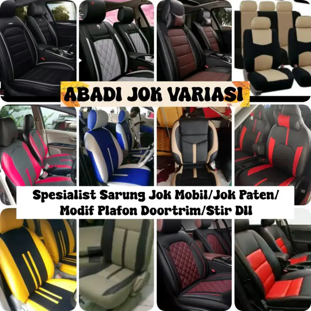 Promo Sarung Jok Mobil Murah/Modif Intrior/Siap Atr Psg SeJABODETABEK