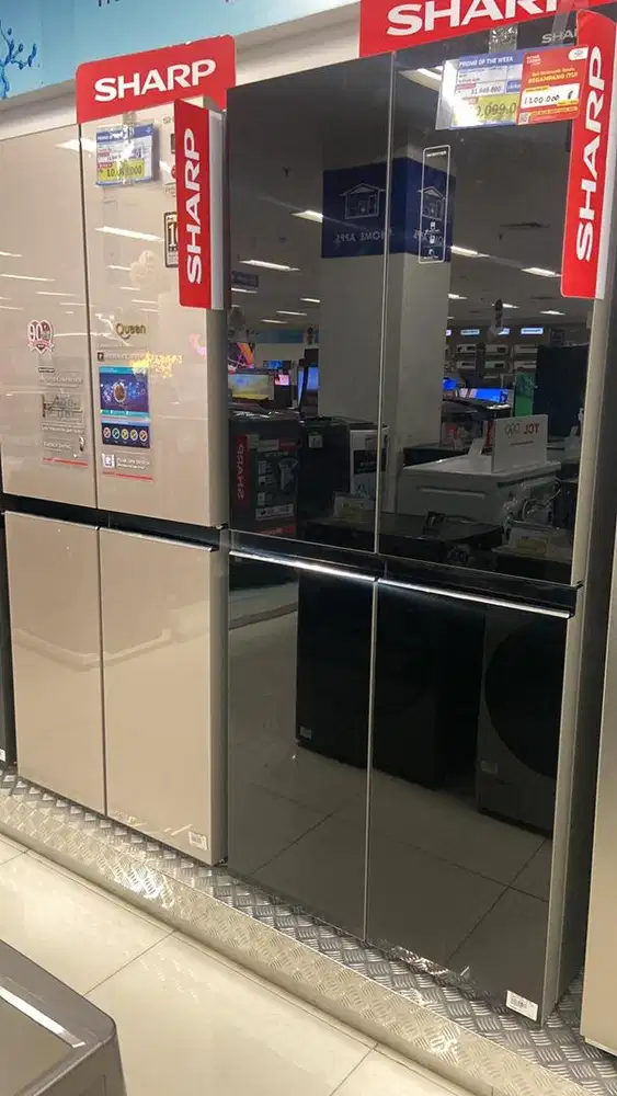 SHARP SBS 4pintu black and gold