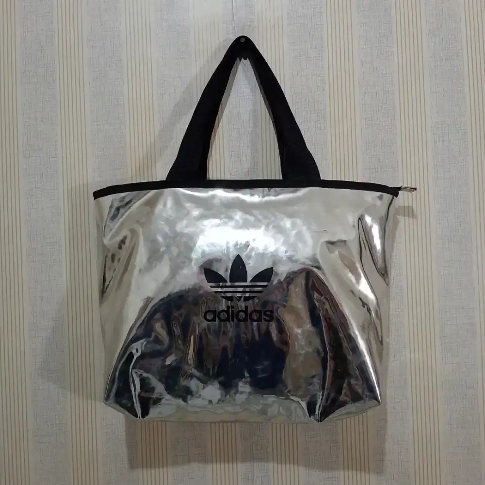 Adidas Trefoil Original Shopper Bag Silver