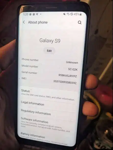 Samsung S9 Docomo AllOperator