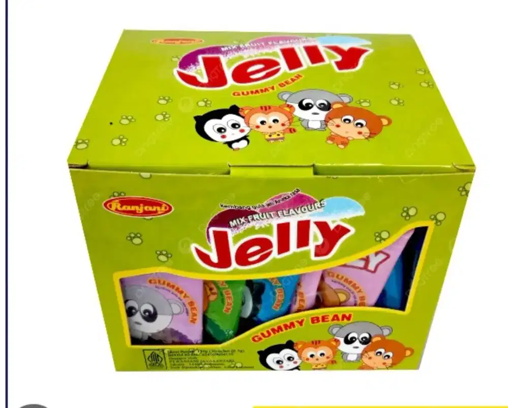 Gummy bean, permen rasa variasi buah buahan