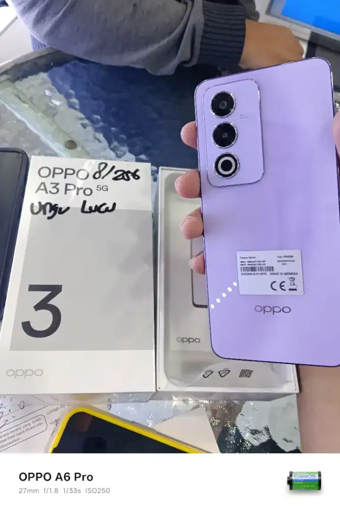 Oppo A3pro 5g 8/256 garansi resmi 1 tahun bukan opendoos