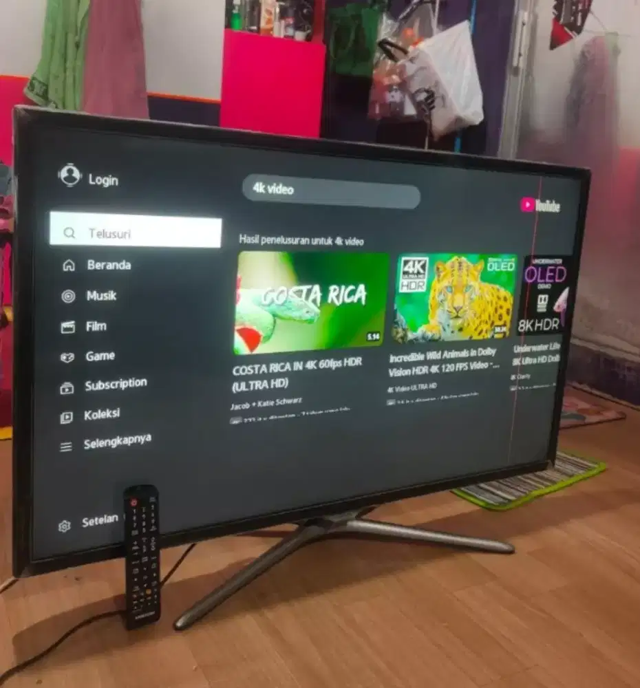 TV Smart 40 Samsung FHD Analog Support You-Tobe (Minus 1 garis Halus)