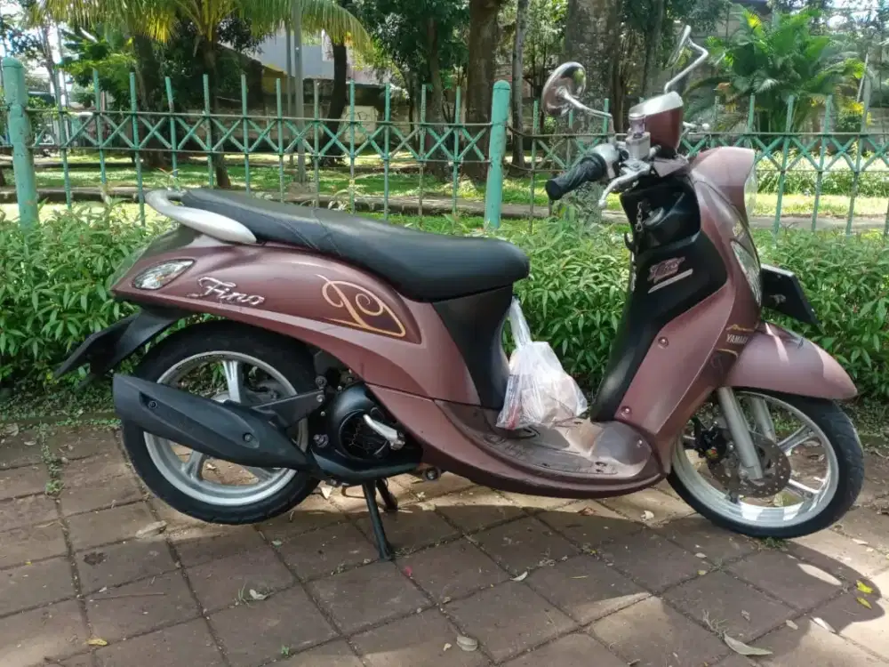 Yamaha fino 2019 wrna coklat surat lengkap