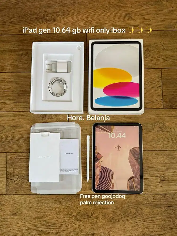 Jual iPad gen 10 64 gb wifi only free pen