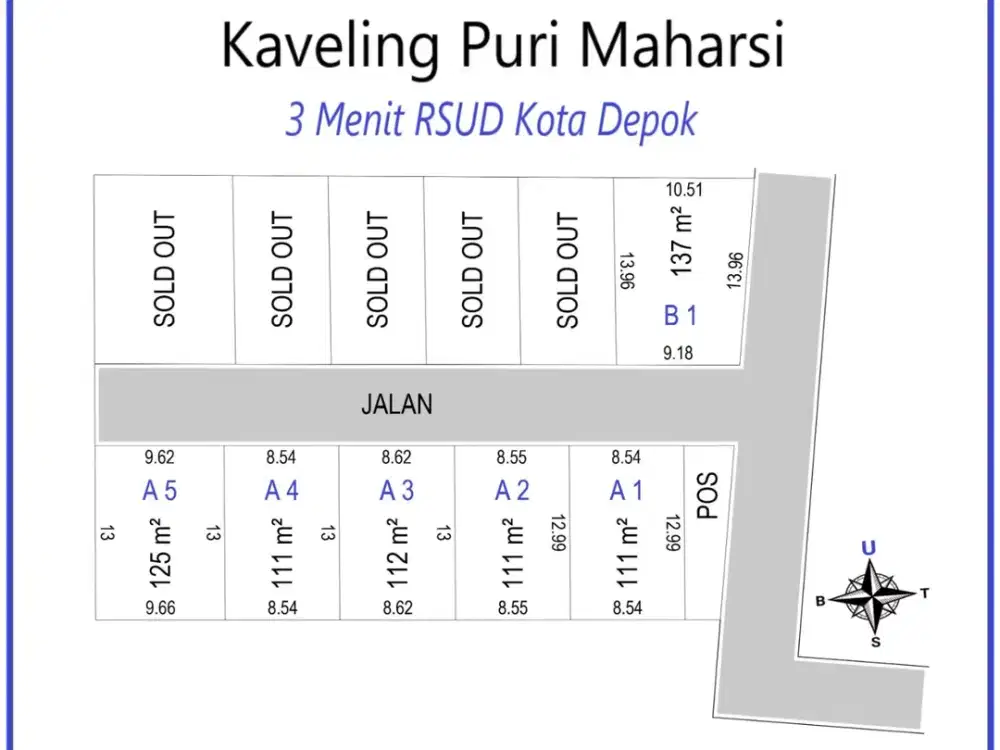 Kavling Murah 3 Menit RSUD Kota Depok Free SHM