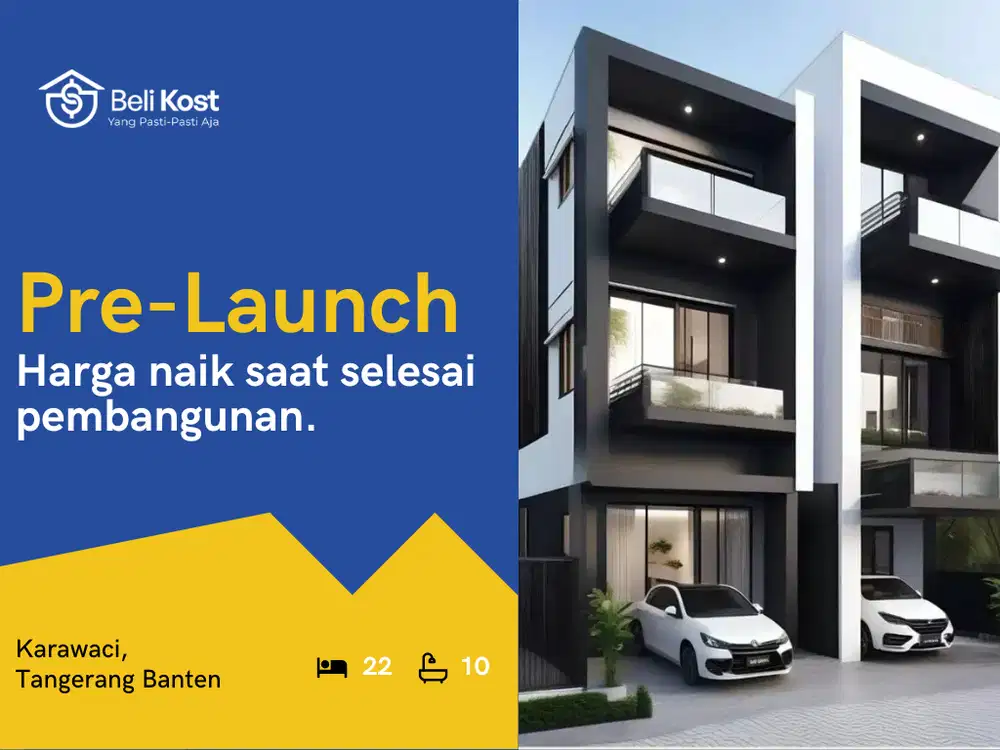 Jual Butuh Kostan Deket Mall, Pasif Income Rp450 Juta/Tahun