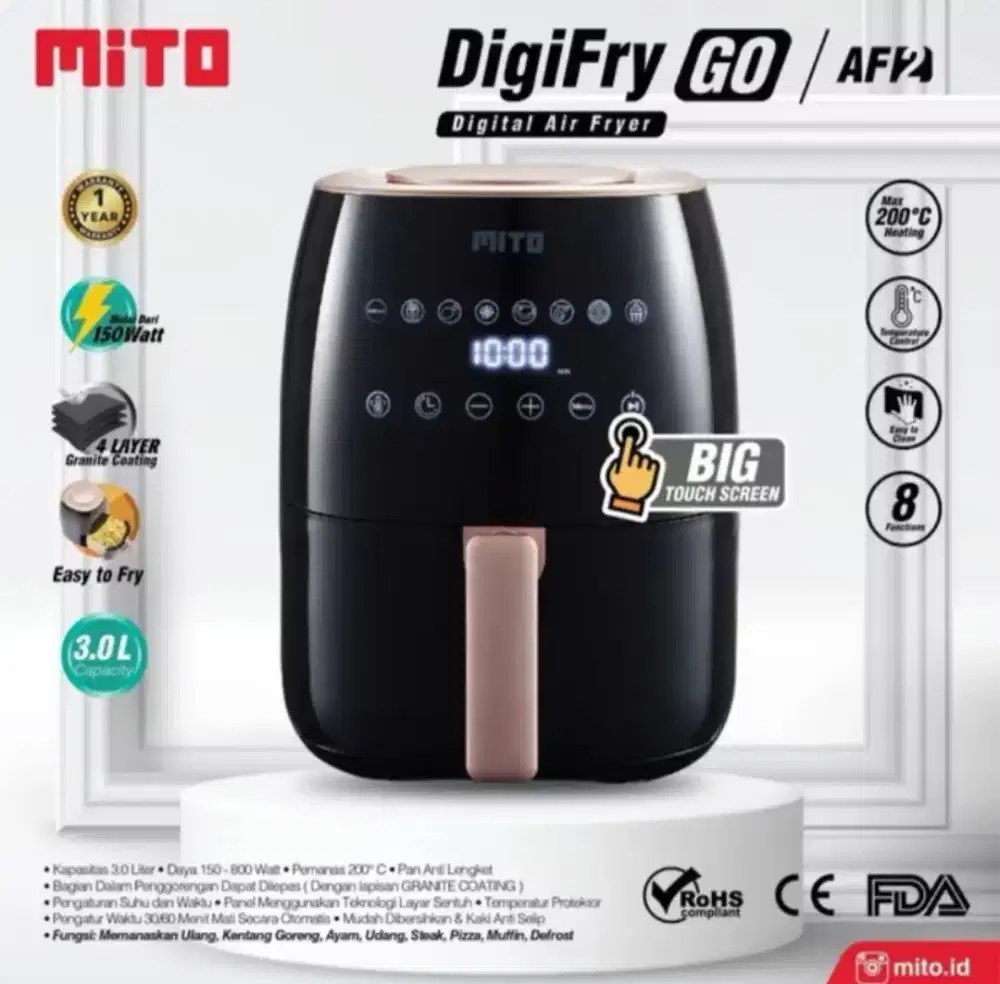 Air fryer mito tipe AF2