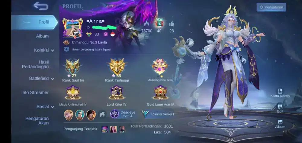 DIJUAL AKUN ML CEWEK MURAH MERIAH!!