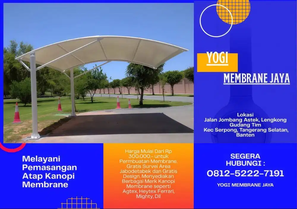 jual kanopi membrane Tanah Abang Jakaata Pusat