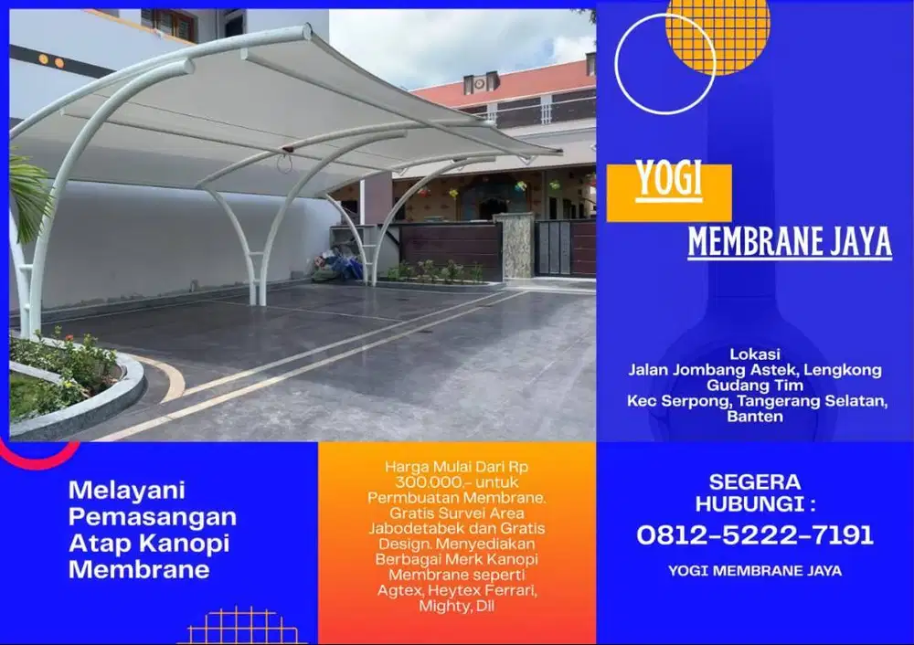 kanopi membrane berkualitas Jagakarsa Jakarta Selatan