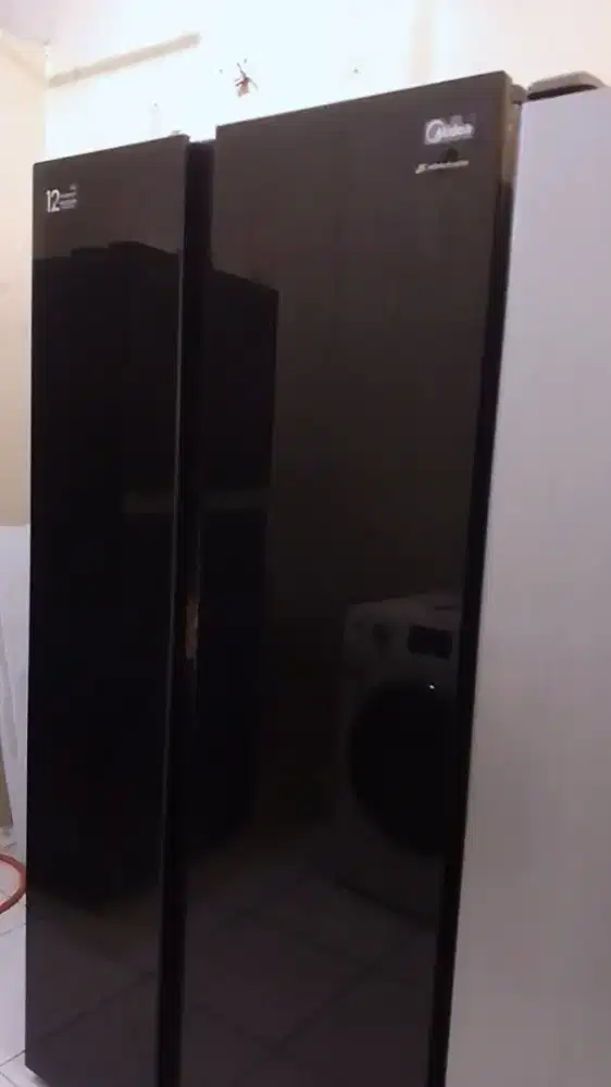 kulkas mewah side by side merek midea sudah inverter hemat listrik