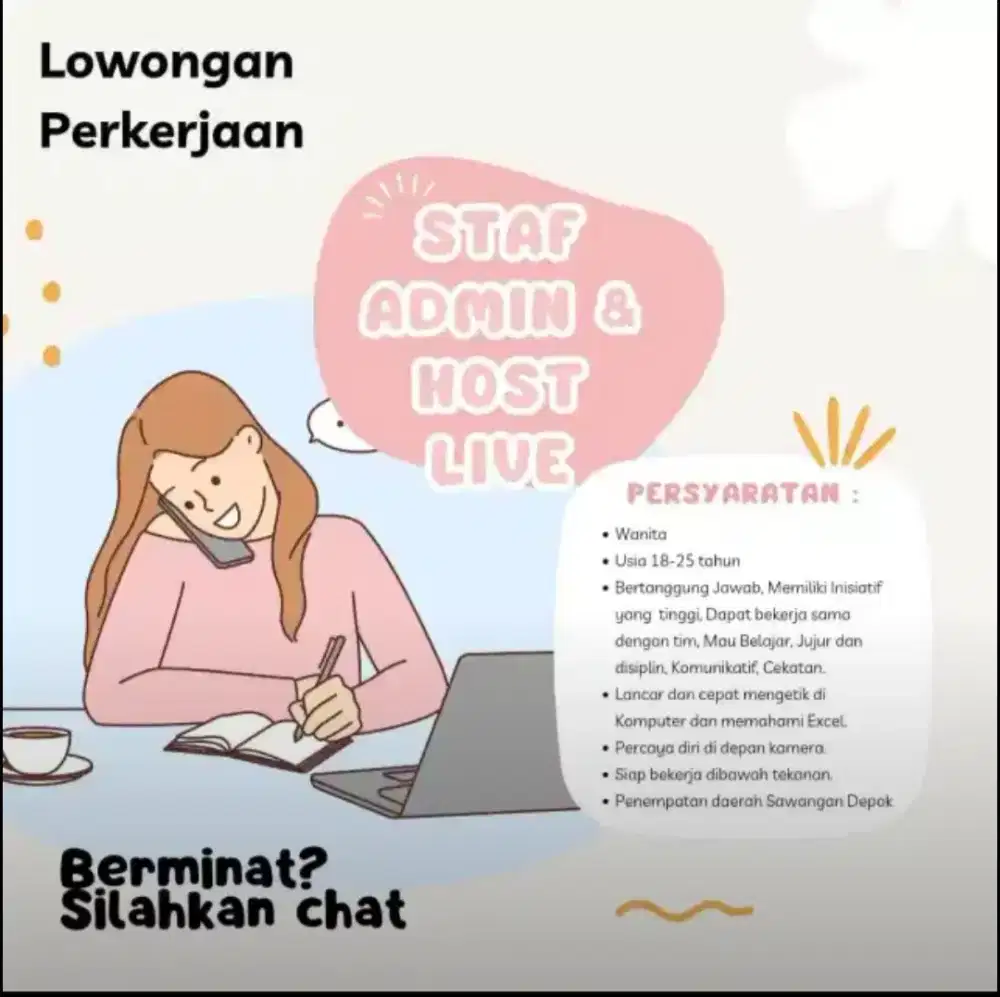 Admin + Host Live (merangkap keduanya)