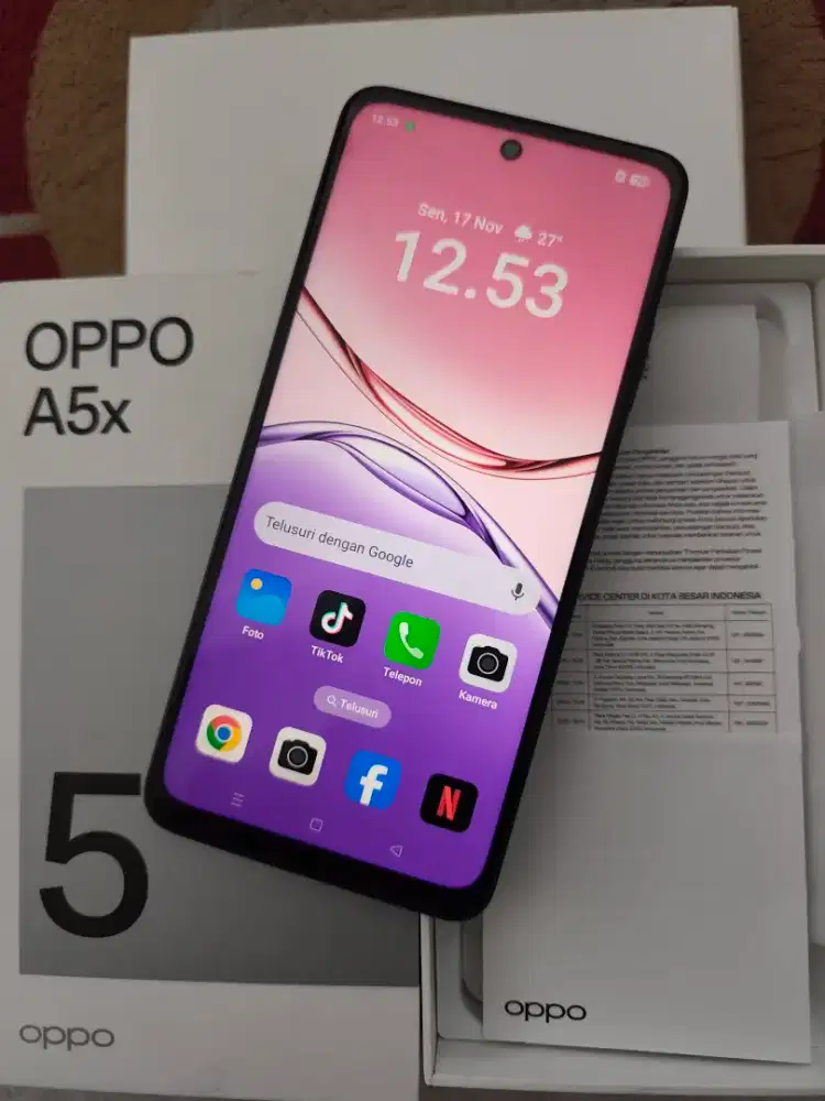 OPPO A5X 12/128GB FULLSET MULUS Nego