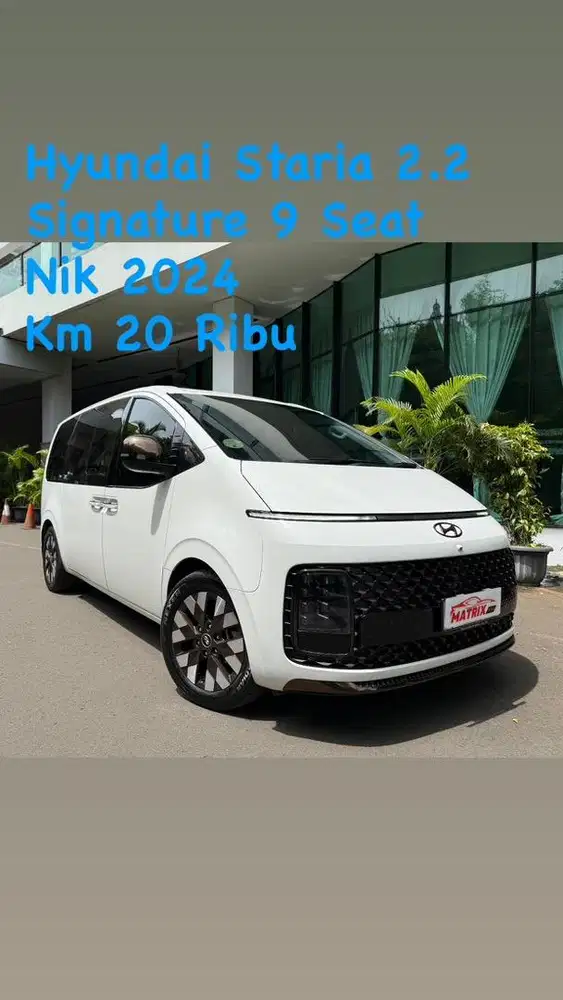 Hyundai Staria 2.2 Signature 9 Seat Nik2024 white Siap pakai