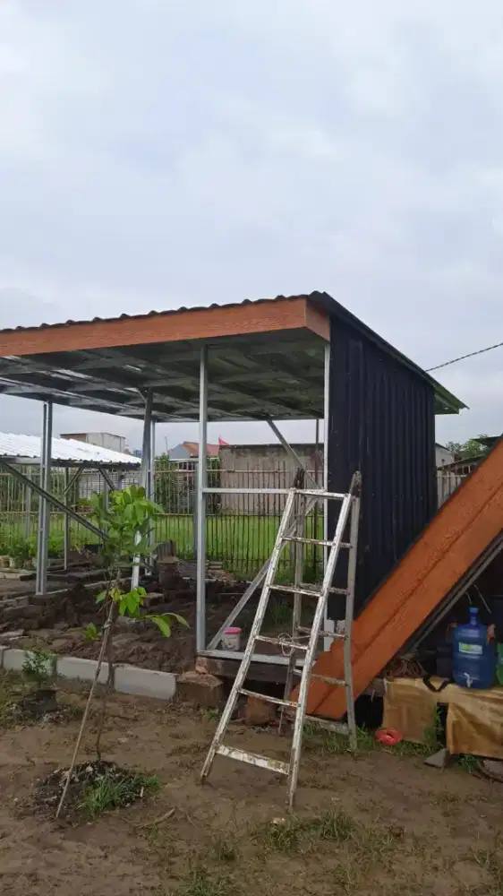 Kanopi spandek pasir