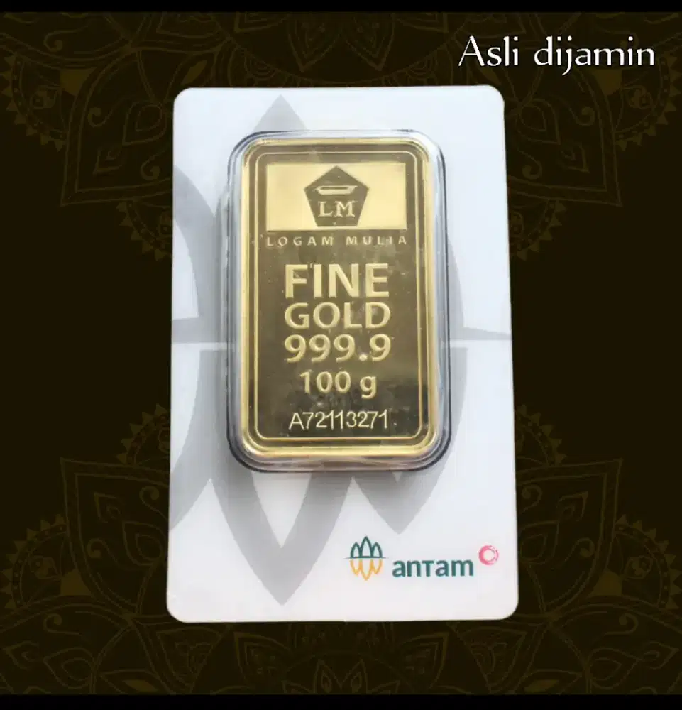 LM ‎Emas 100Gr Antam 260Jt Nego Logam Mulia Certicard 2024 Lengkap SS