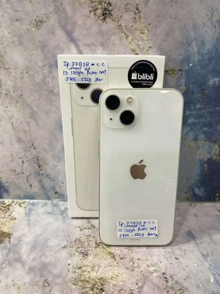 iPhone 13 128Gb Starlight Resmi IBox