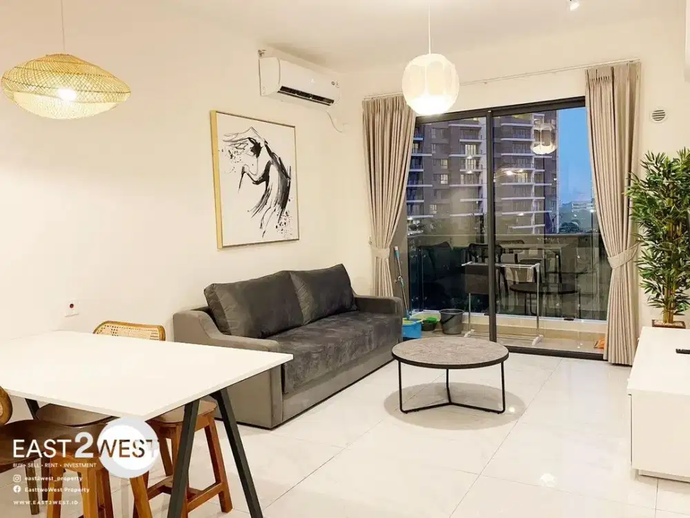 Jual Apartemen Sky House BSD City Tangerang Tower Duxton Tipe 3 Kamar Tidur Lantai 6 Furnished