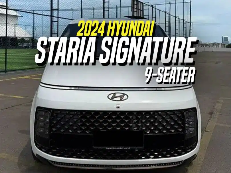 Hyundai Staria 2.2 Signature 2024 9-Seater White on Black Putih