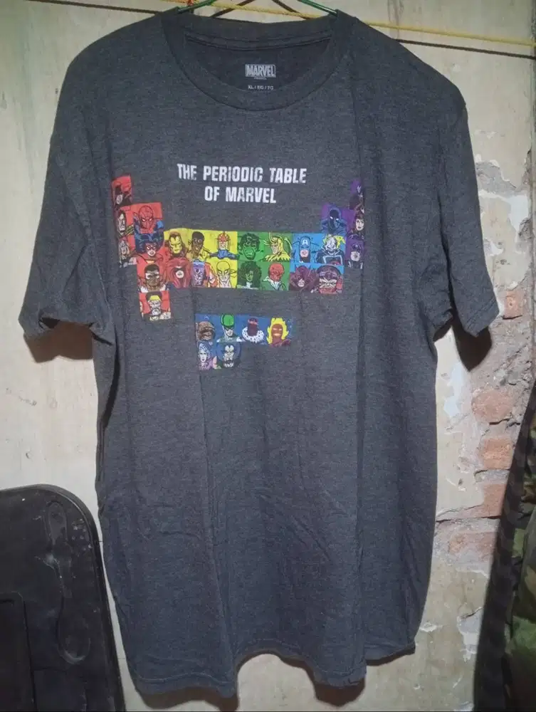 kaos vintagemarvel tabel periodik