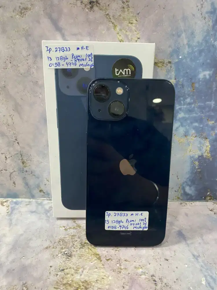 iPhone 13 128Gb Midnight Resmi IBox
