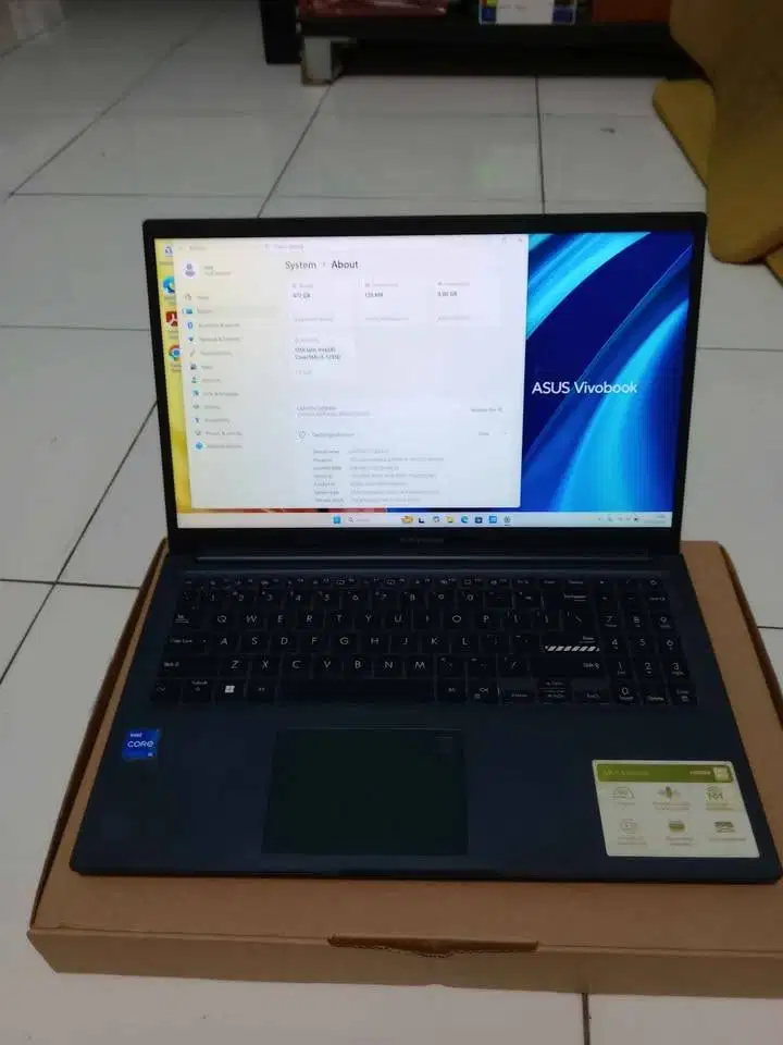 Laptop Asus x1502za core i5 gen12 ram 8gb ssd 512gb layar 15.6 inch FH