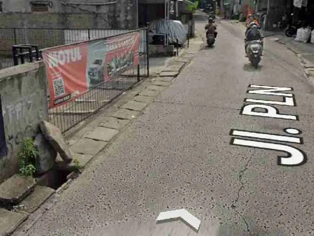 tanah kosong pagar keliling siap usaha di pln gandul cinere depok