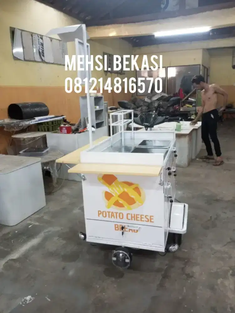 Gerobak sepeda listrik kebab keliling